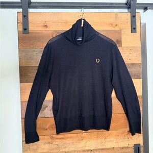 Fred Perry Navy Turtleneck Sweater